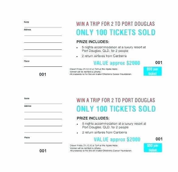 Numbered Raffle Ticket Template Word Lovely Numbering Tickets In Word