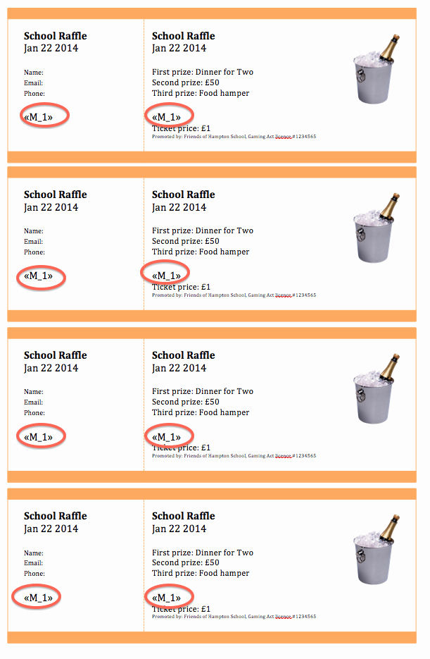 Numbered Raffle Ticket Template Word New Instructions for Creating Numbered Raffle Tickets In Word