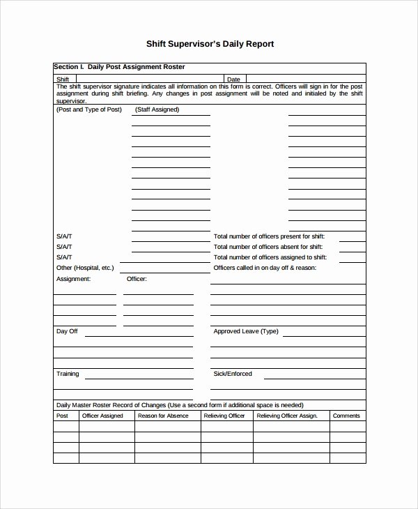 Nursing Bedside Shift Report Template Awesome 10 Shift Report Templates Word Pdf Pages