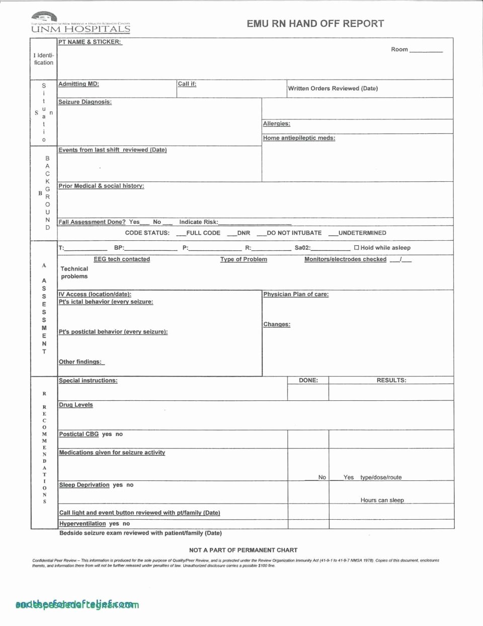 Nursing Bedside Shift Report Template Lovely Nursing Shift Report Template