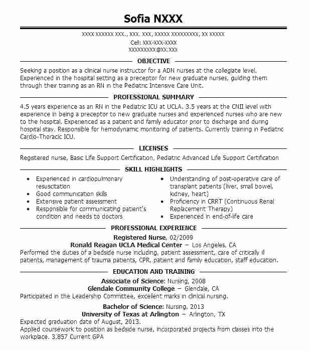 Nursing Clinical Experience Resume Fresh Student Nurse Clinical Experience Resume Example Jeans