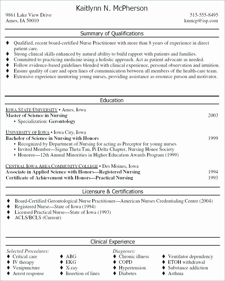 Nursing Clinical Experience Resume Unique 15 Clinical Experience On Resume