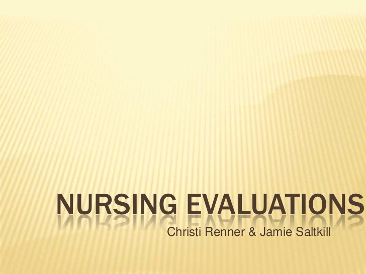 Nursing Peer Evaluation Comments Examples New Nursing Evaluations Ppt