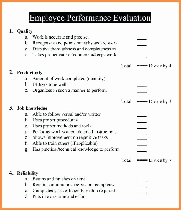 Nursing Peer Review Template Awesome Annual Performance Review Employee Self Evaluation