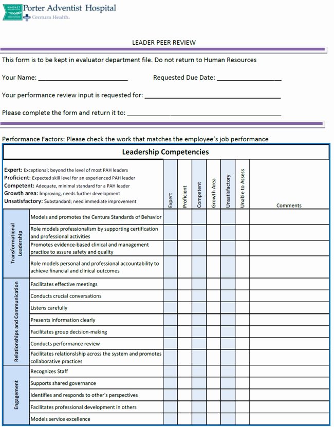 Nursing Peer Review Template Luxury 7 Best S Of Peer Review form Template Nursing Peer