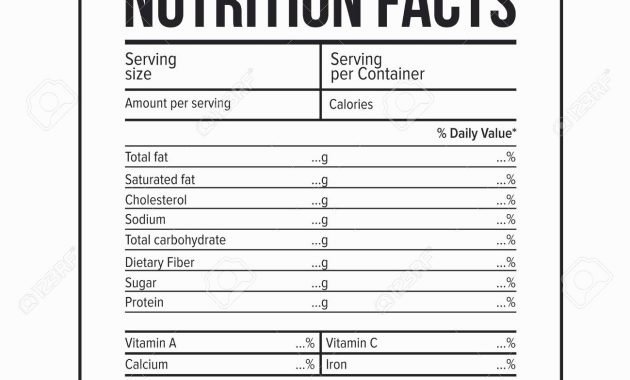 Nutrition Facts Label Template Beautiful Nutritional Facts Generator – Blog Dandk