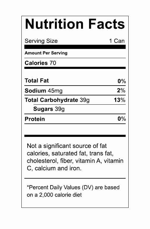 Nutrition Facts Label Template Unique Vector Food Nutrition Label