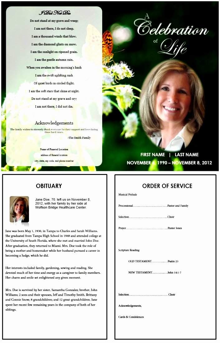 Obituary Templates Free Downloads Inspirational 10 Obituary Template Microsoft Word Free Download Teupt