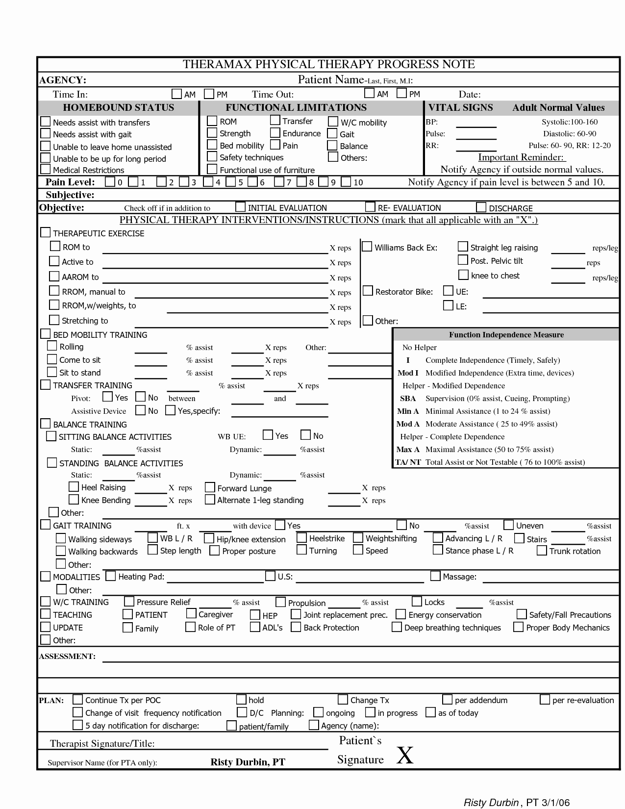 Occupational therapy Treatment Plan Template Lovely 10 Best Of Printable therapy Progress Note