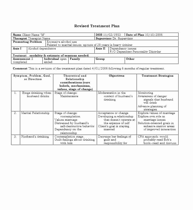 Occupational therapy Treatment Plan Template Luxury Massage Treatment Plan Templates
