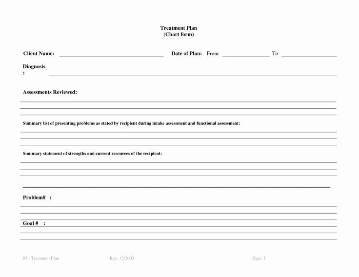 Occupational therapy Treatment Plan Template New Treatment Plan Template Bm4ucntx therapy