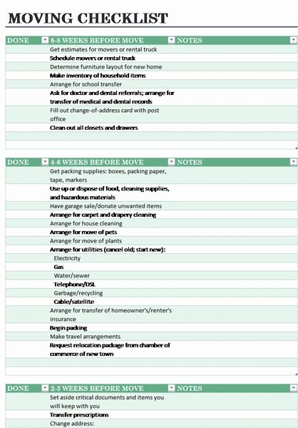 Office Move Checklist Excel Luxury 22 Best Templates Images On Pinterest