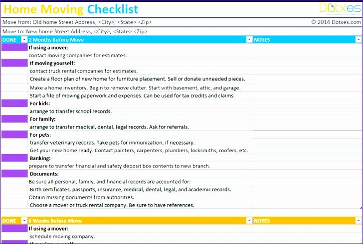 Office Move Checklist Excel Luxury Fice Move Checklist Template Excel Neorx Beautiful 5