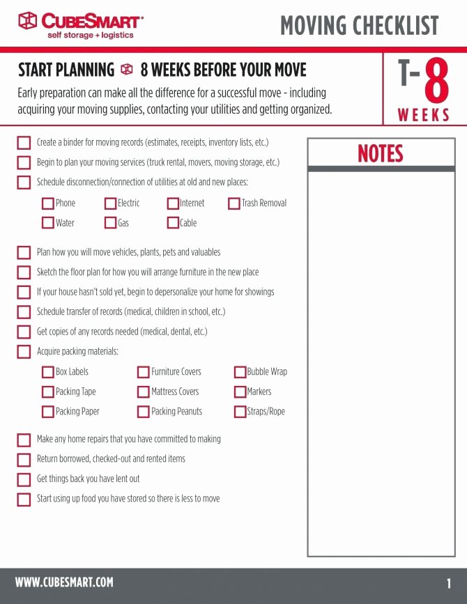 Office Move Checklist Excel New Moving Checklist Spreadsheet