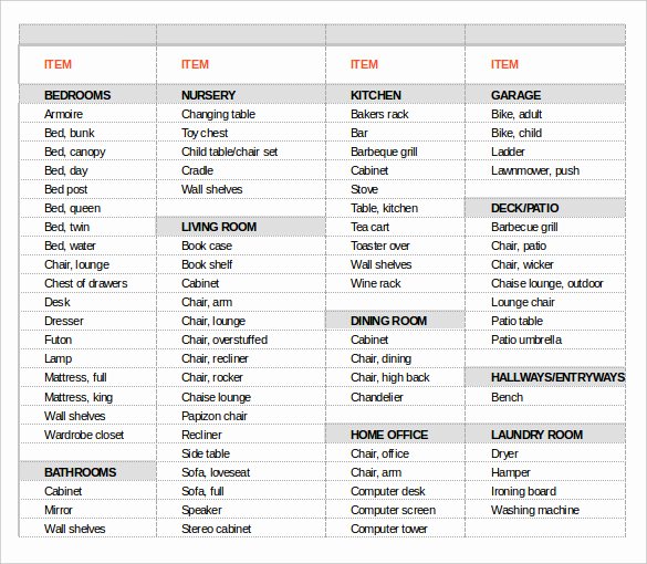 Office Move Project Plan Template Beautiful 13 Moving Inventory Templates – Free Sample Example