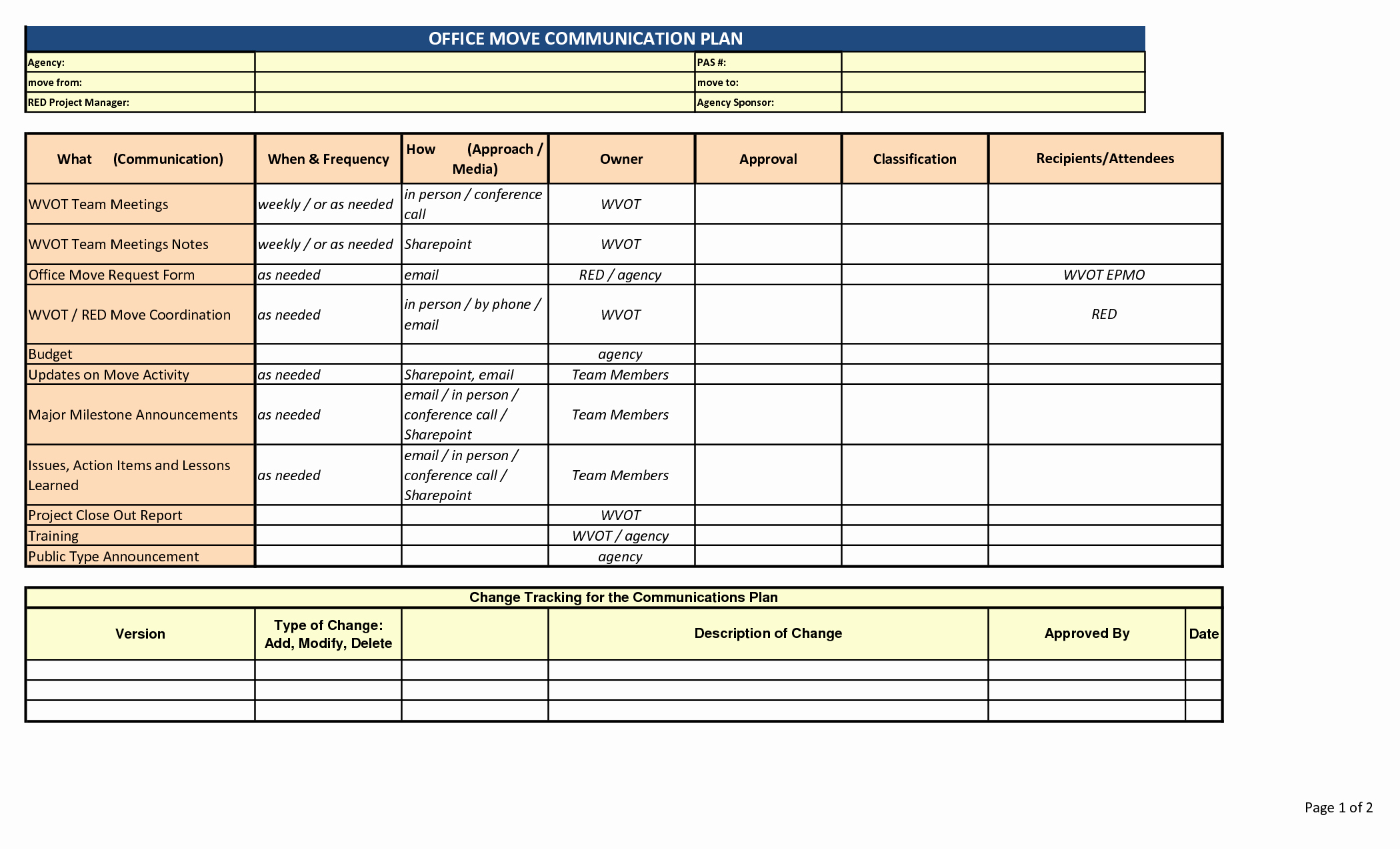 Office Move Project Plan Template Unique Printable Note Taking Templates