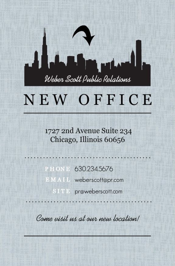 Office Relocation Letter Inspirational Black City Gray Linen Business Moving Announcement