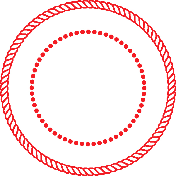 Official Seal Template Lovely Round Circle Rope Border W Dots Seal Clip Art at Clker