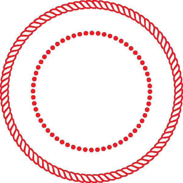 Official Seal Template Lovely Round Circle Rope Border W Dots Seal Clip Art at Clker