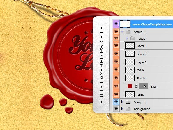 Official Seal Template Unique Wax Seal Psd Template Free Psd Files
