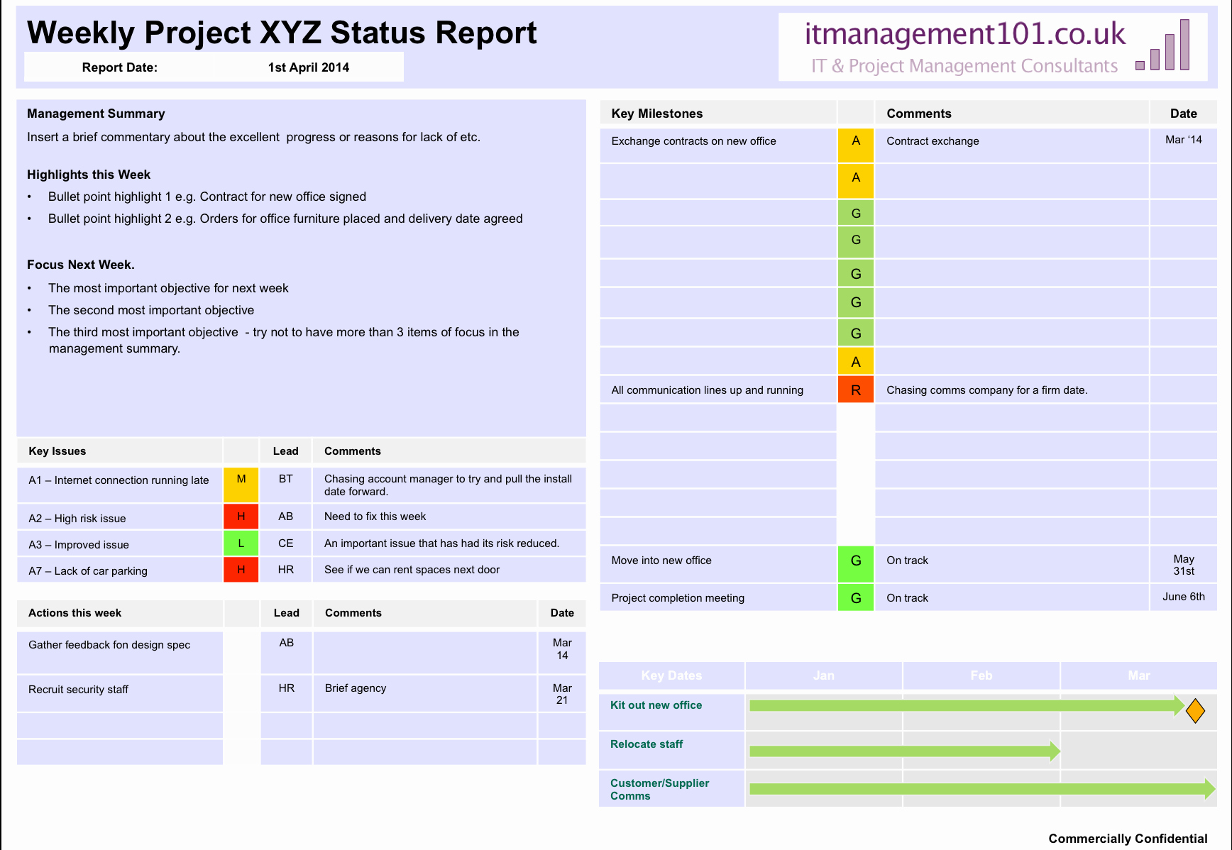 One Page Project Summary Luxury Project Summary On A Page Status Template Single Page Report