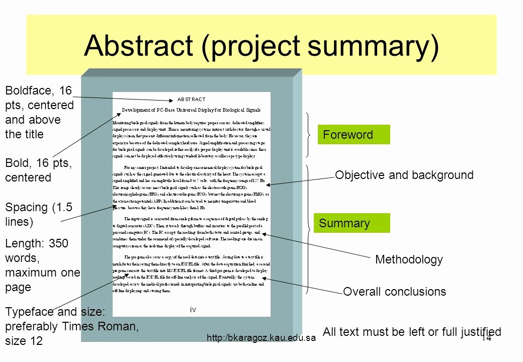 One Page Project Summary New Writing the Final Report for Ee 499 – Senior Projects