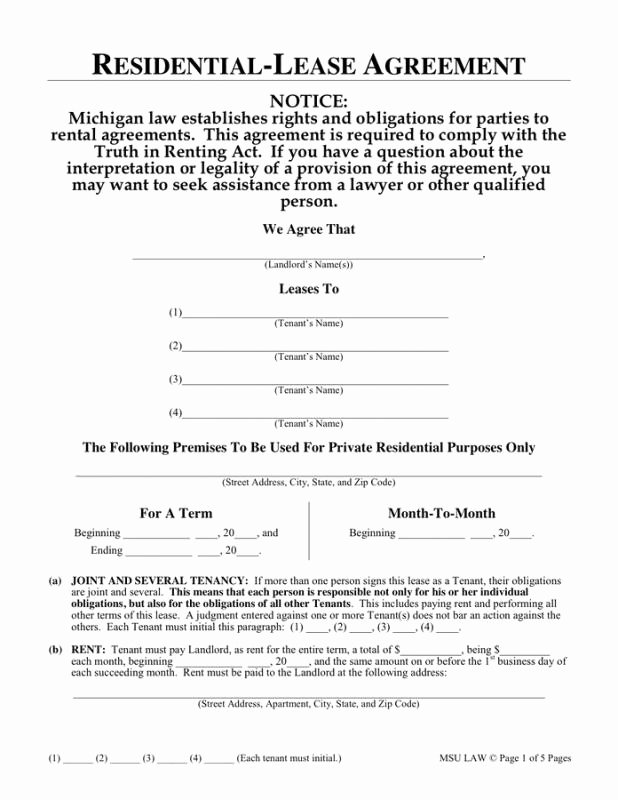 One Page Rental Agreement Fresh 1 Page Rental Agreement