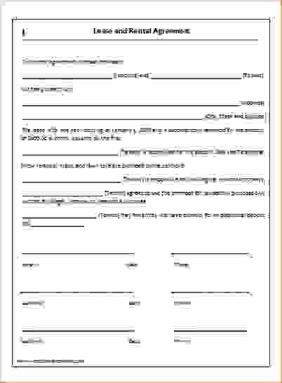 One Page Rental Agreement Luxury Simple E Page Lease Agreement