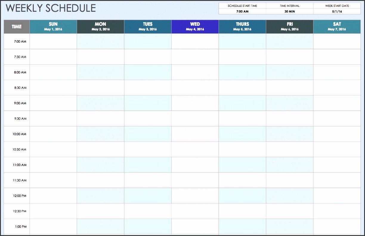 One Week Schedule Template Elegant 8 Student E Week Planner Template Sampletemplatess