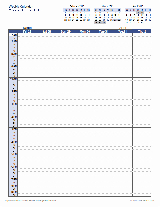 One Week Schedule Template Elegant Weekly Calendar Template One Of My Favorites Been Using