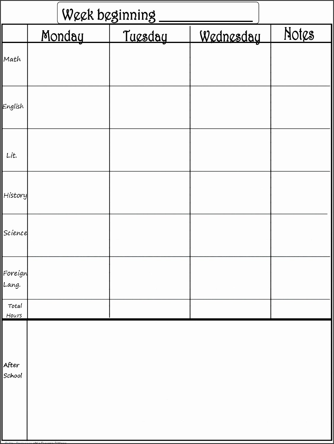 One Week Schedule Template Lovely 8 Editable E Week Planner Sampletemplatess