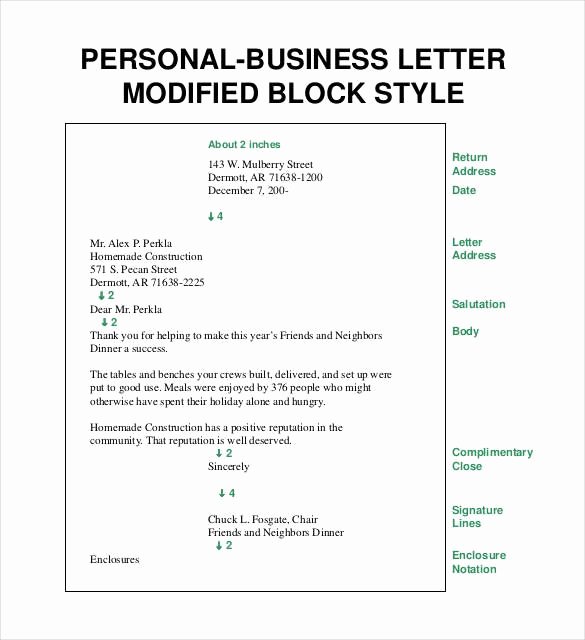 Open Office Business Letter Template Best Of Personal Business Letter format Block Style