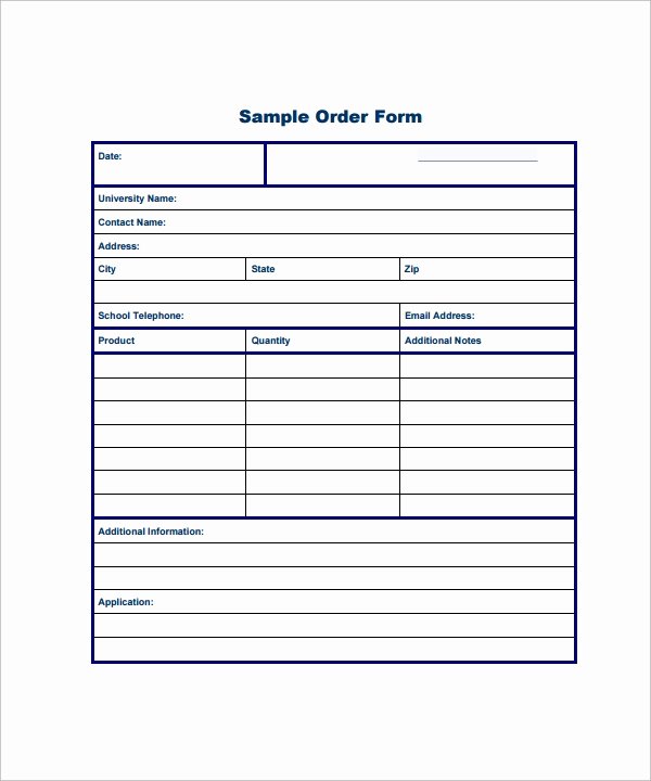 Order form Template Excel Beautiful order form Template 23 Download Free Documents In Pdf