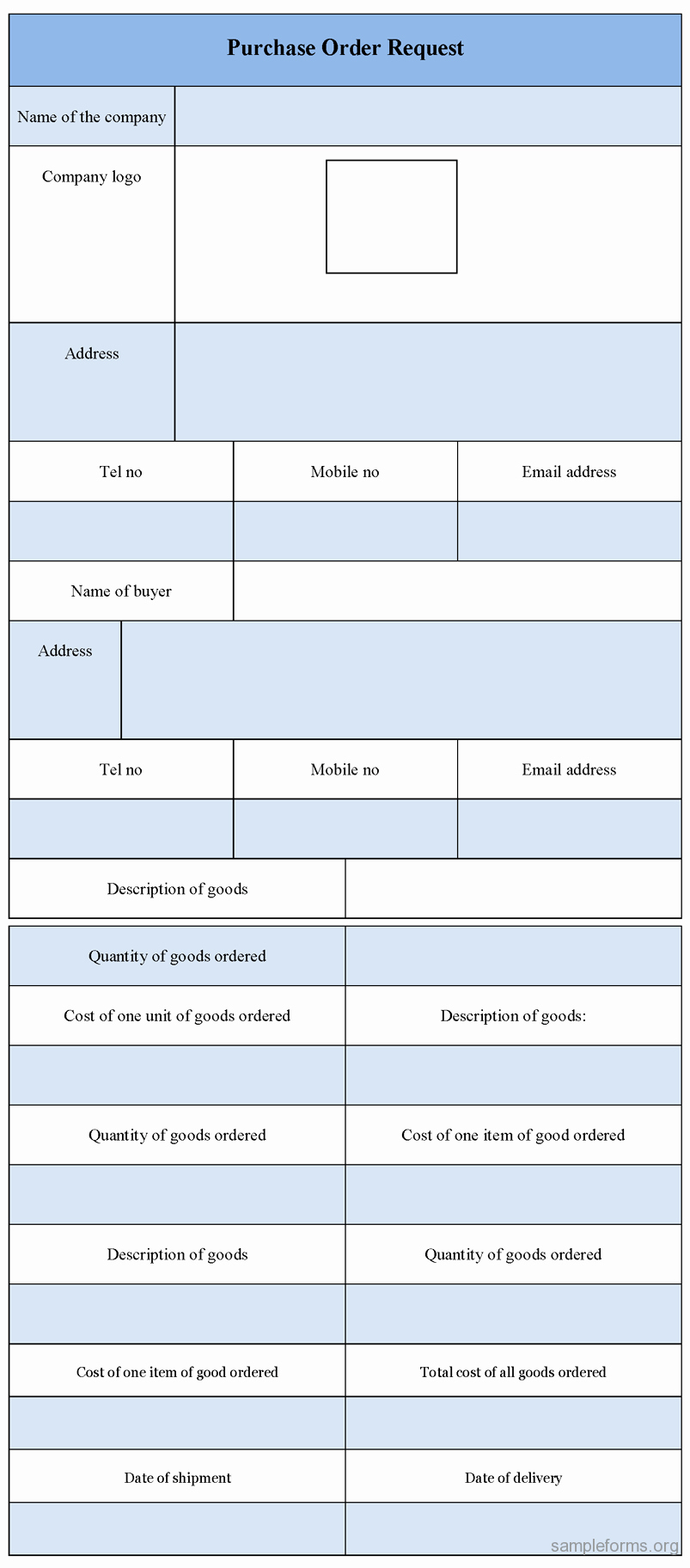 Order Request form Lovely Purchase order Request form Sample forms