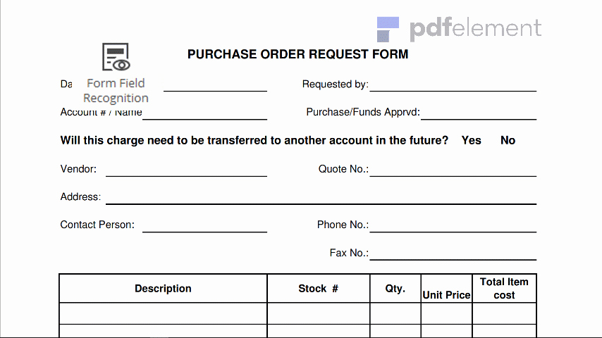 Order Request form Luxury Purchase order Request form Template Free Download Edit