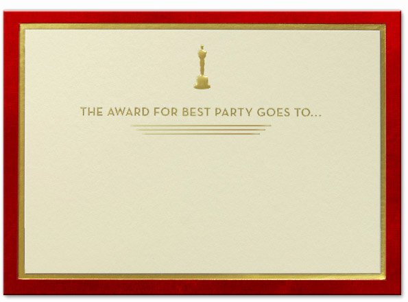 Oscar Invitation Templates Beautiful and the Oscar Goes to Nine Awesome and Ficial