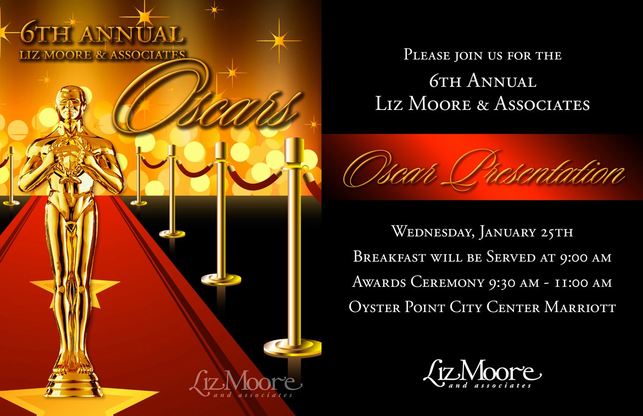 Oscar Invitation Templates Inspirational Awards Invitation Templates