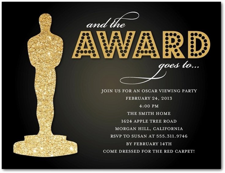 Oscar Invitation Templates Luxury 17 Best Images About Oscar Party On Pinterest