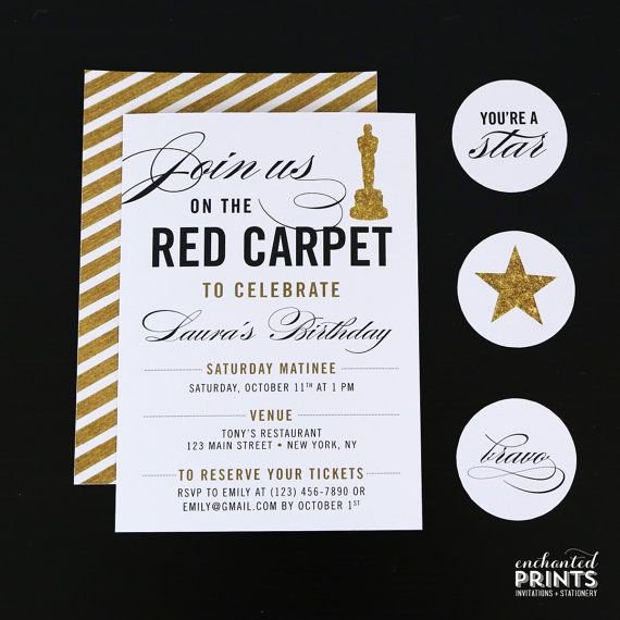 Oscar Invitation Templates Luxury Best 25 Red Carpet Party Ideas On Pinterest