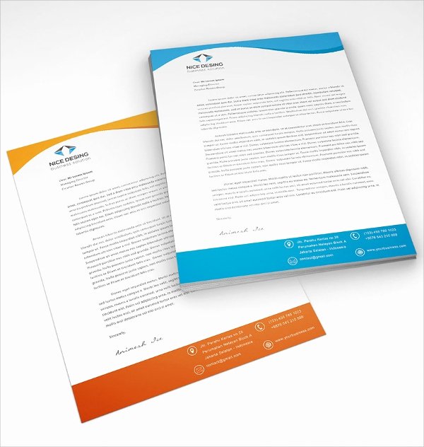 Outlook Stationery Templates Free Download Elegant 42 Pany Letterhead Templates