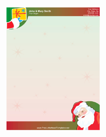 Outlook Stationery Templates Free Download Elegant Free Printable Santa Letterheads 9jasports