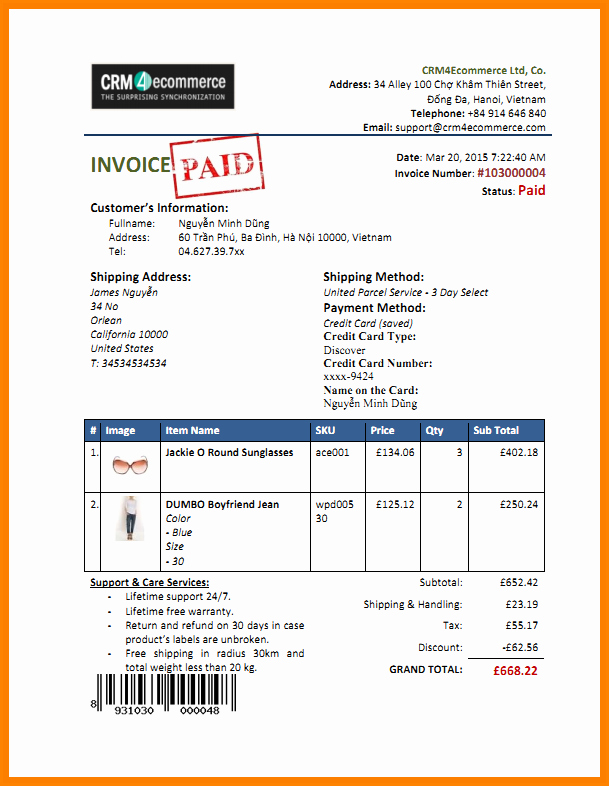 Paid In Full Receipt Template Free Elegant 6 Paid In Full Receipt Template