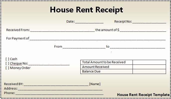 Paid In Full Receipt Template Free Fresh 16 House Rent Receipt format