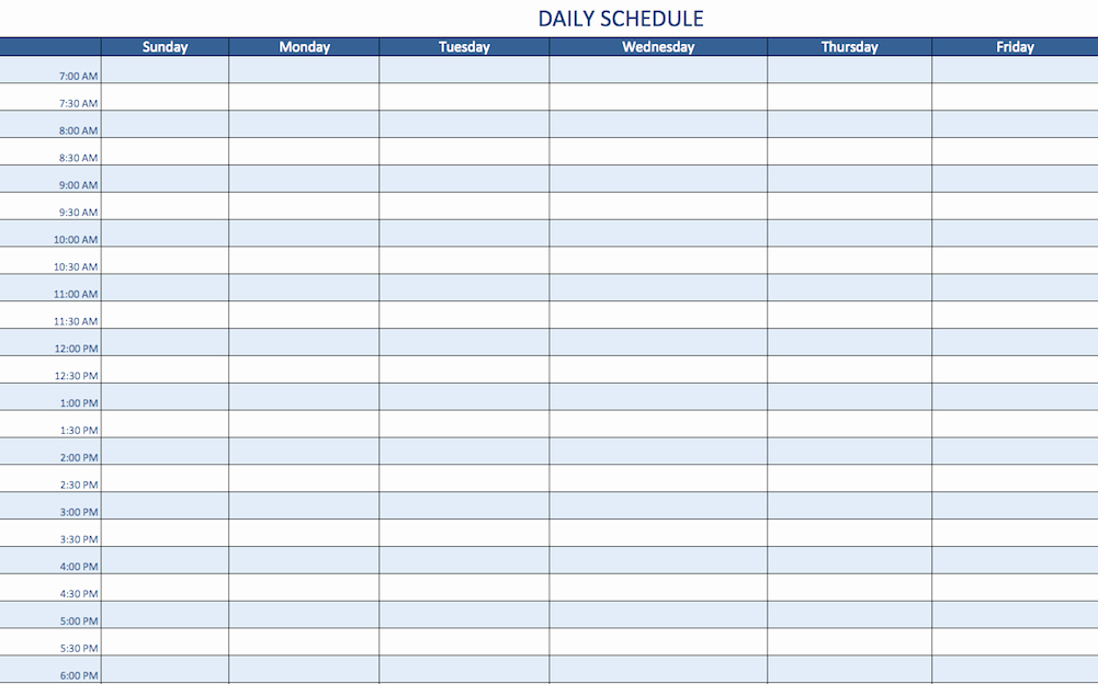 Paint Schedule Template Elegant Free Excel Schedule Templates for Schedule Makers