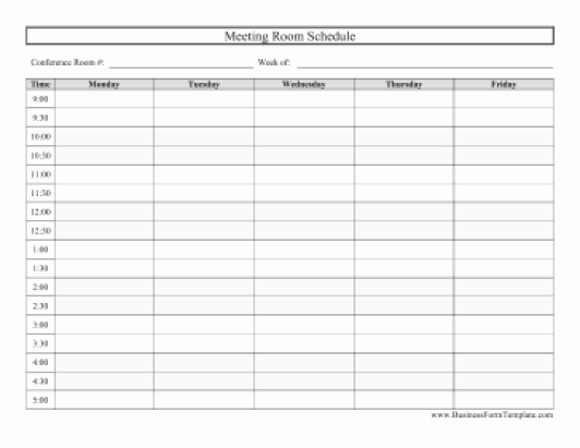 Paint Schedule Template Lovely Microsoft Excel Templates 6 Conference Room Schedule