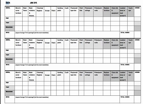 Painting Estimate Template Excel Luxury Estimate Templates forms Paint Talk Professional