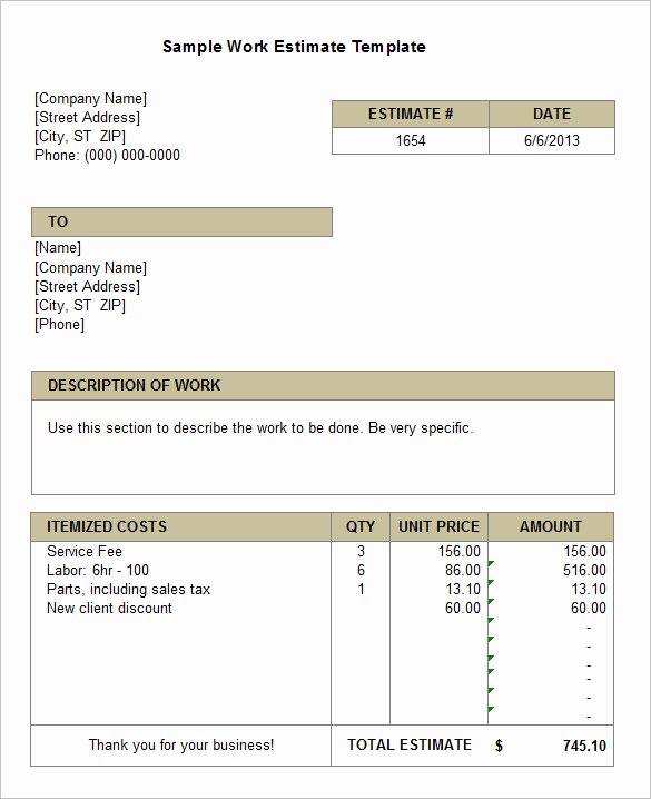 Painting Estimate Template Free Downloads Beautiful Painting Proposal form Free Download Erogonhospital