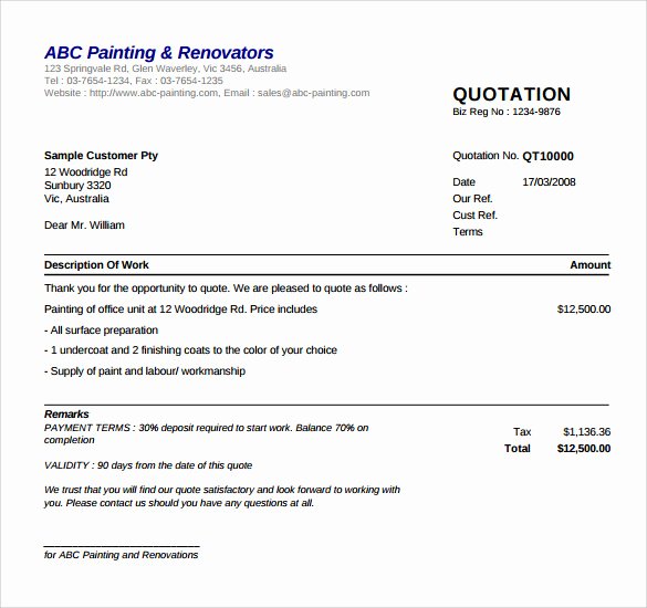 Painting Estimate Template Free Downloads New 9 Painting Estimate Templates Pdf Excel