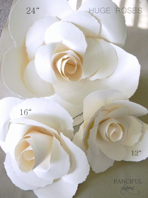 Paper Flower Template Martha Stewart Elegant Giant Paper Roses as Seen On Martha Stewart Easter Show 4