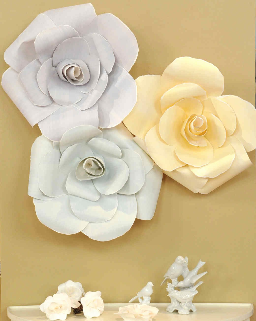 Paper Flower Template Martha Stewart Lovely Rose Inspired Recipes Crafts and Decor